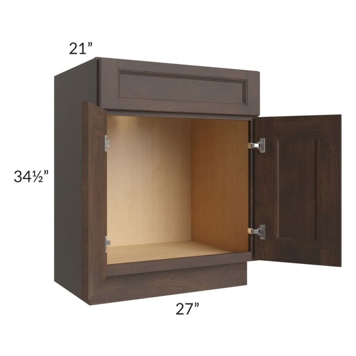 Tuscan Kona Brown 27" Vanity Sink Base Cabinet