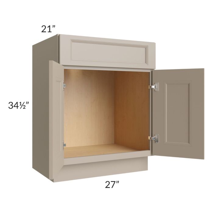 Tuscan Oyster 27" Vanity Sink Base Cabinet