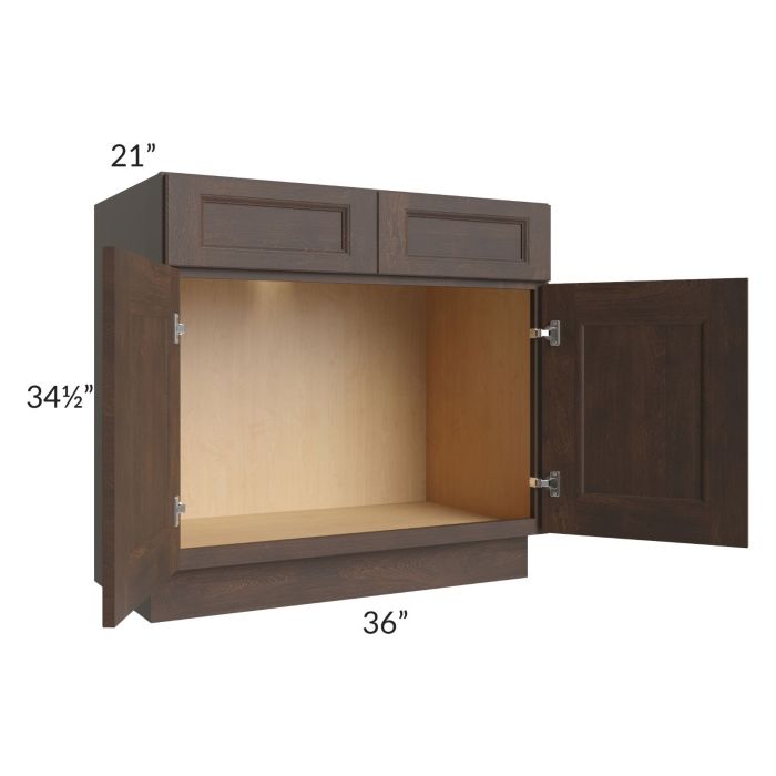 Tuscan Kona Brown 36" Vanity Sink Base Cabinet