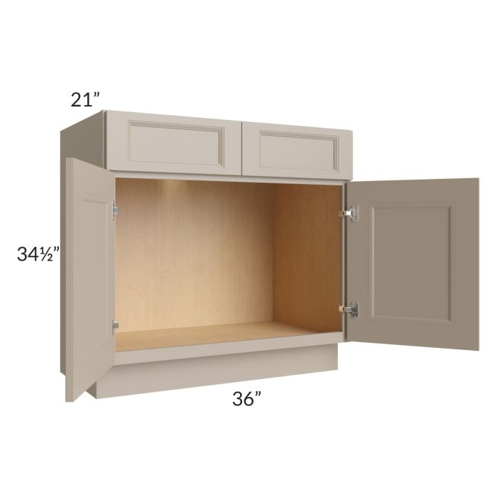 Tuscan Oyster 36" Vanity Sink Base Cabinet