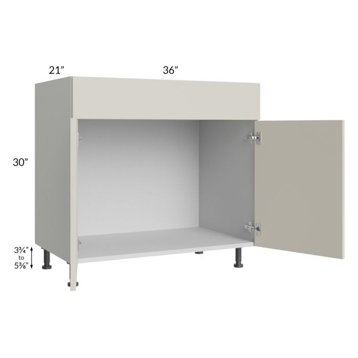 Milan Beige Matte 36" Vanity Sink Base Cabinet