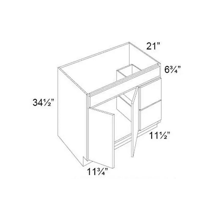 Salem 36" Vanity Sink and Drawer Combo 