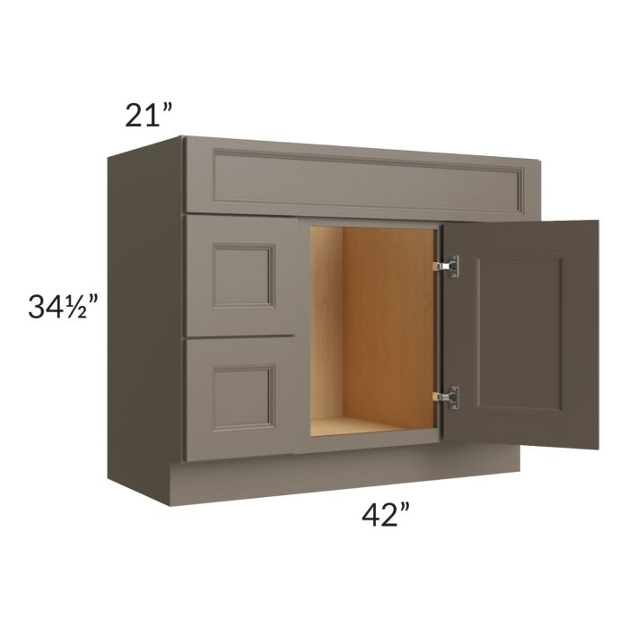 Tuscan Stone 42" Vanity Sink and Drawer Combo