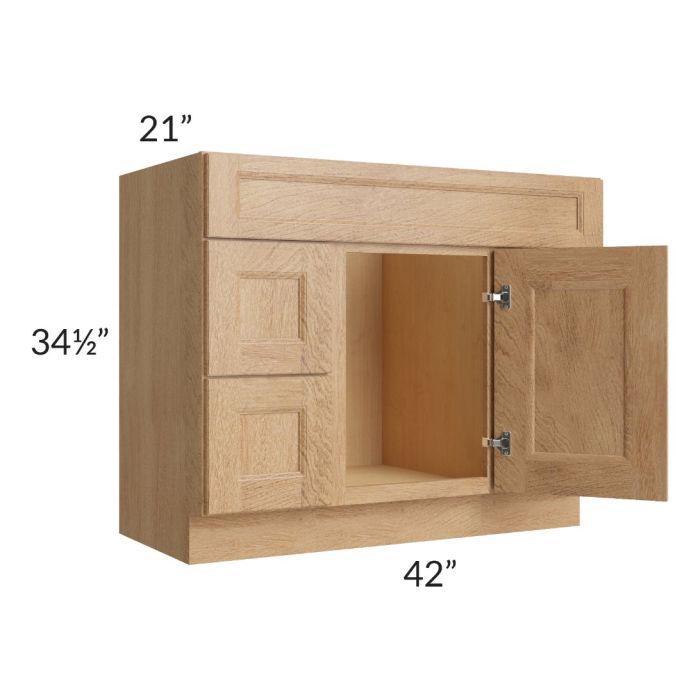Tuscan Timber 42" Vanity Sink and Drawer Combo