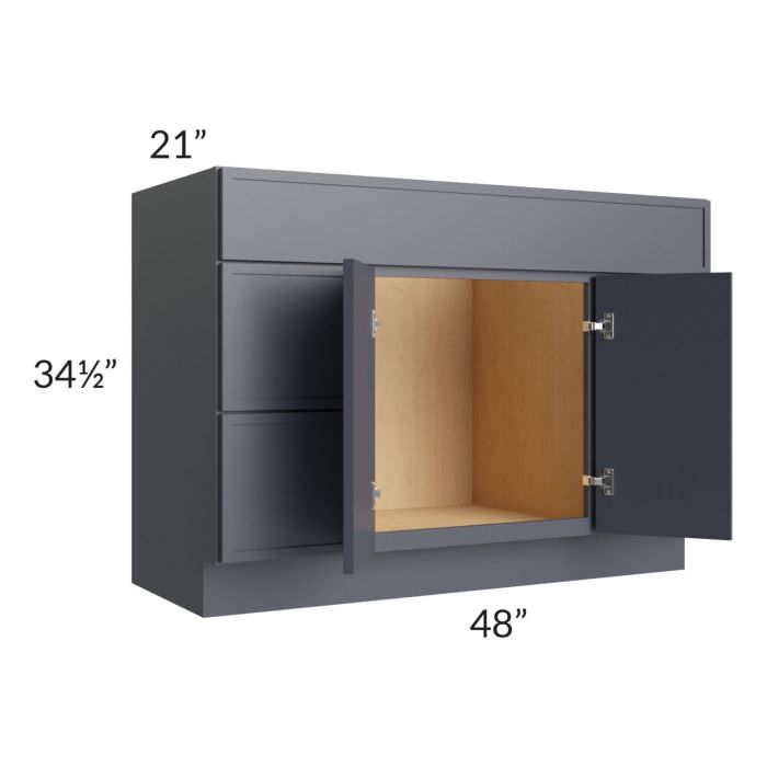 Vienna Indigo 48" Vanity Sink and Drawer Combo