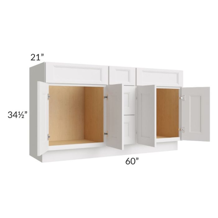 Tuscan Cloud 60" Vanity Sink and Drawer Combo