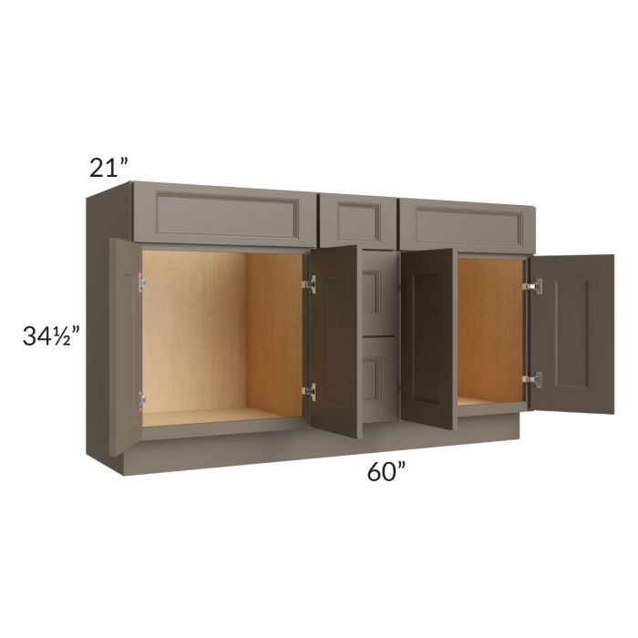 Tuscan Stone 60" Vanity Sink and Drawer Combo