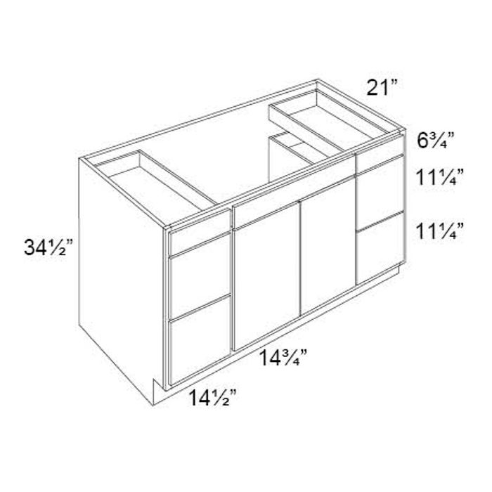 Vienna 60" Vanity Sink and Drawer Combo 1