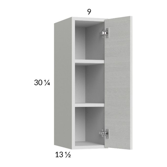 Euro White Grain 9x30-1/4 Wall Cabinet
