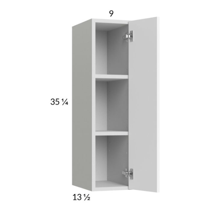 Euro Gloss White 9x35-1/4 Wall Cabinet