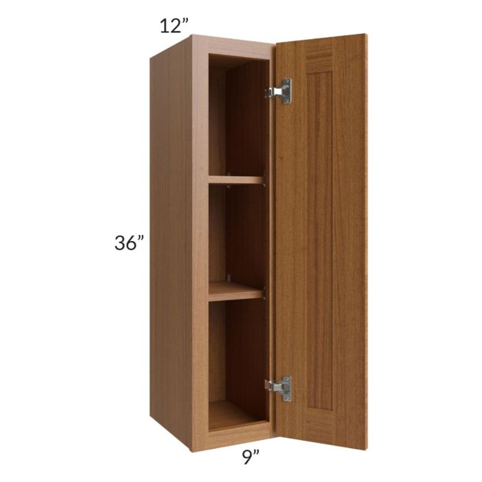 Artisan Walnut Shaker 09x36 Wall Cabinet