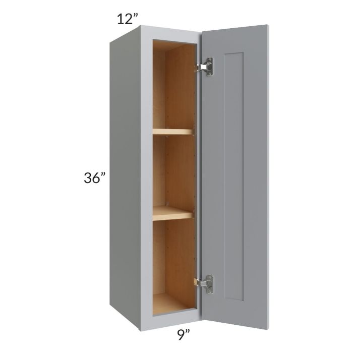 Asheville Grey Shaker 09x36 Wall Cabinet