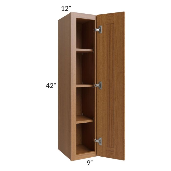 Artisan Walnut Shaker 09x42 Wall Cabinet