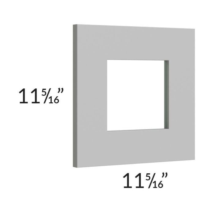 Pewter Grey Shaker 12x12 Glass Door Only with Glass Included