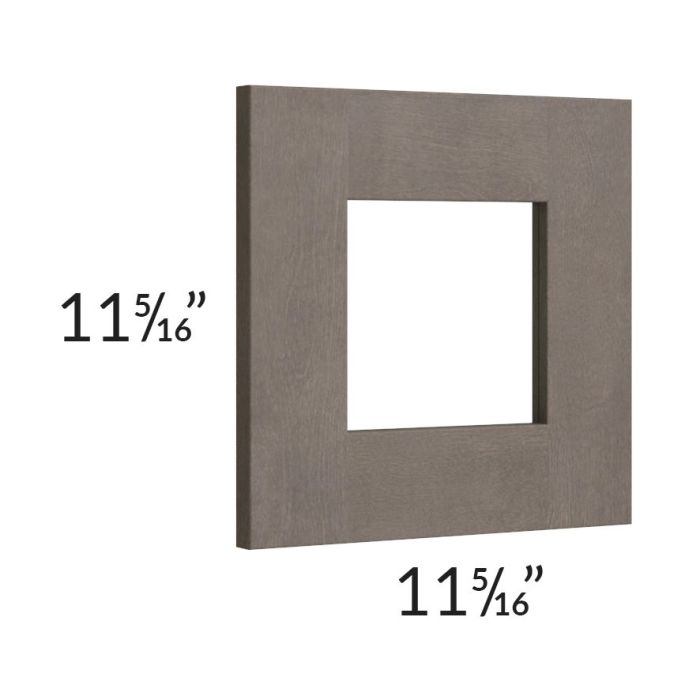 Natural Grey Shaker 12x12 Glass Door Only with Glass Included
