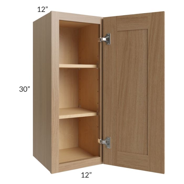 Asheville Rift Oak Shaker 12x30 Wall Cabinet