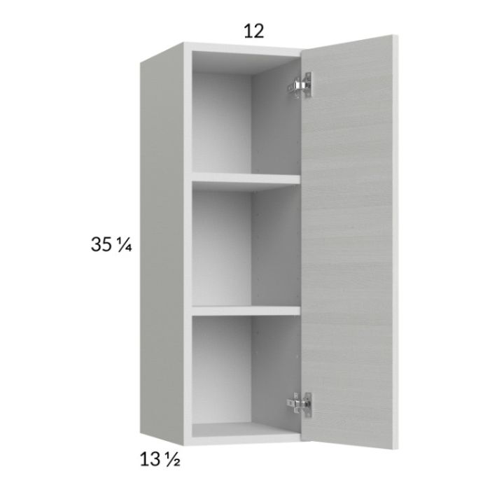 Euro White Grain 12x35-1/4 Wall Cabinet