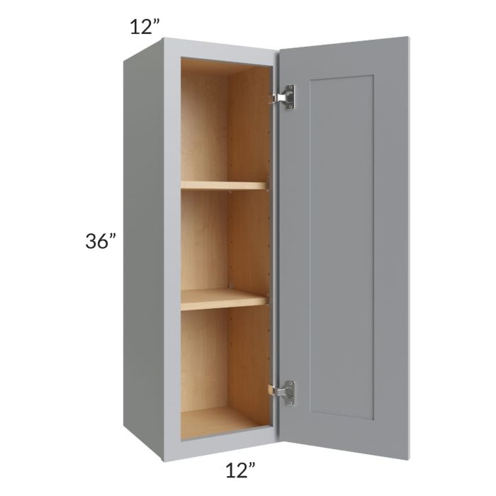 Asheville Grey Shaker 12x36 Wall Cabinet