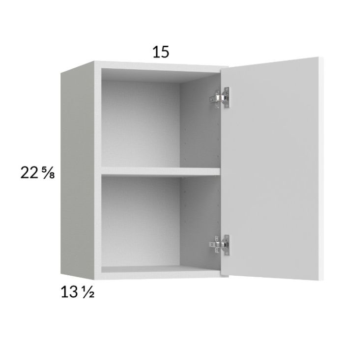 Euro Gloss White 15x22-5/8 Wall Cabinet