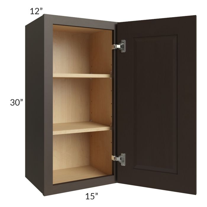 Southport Espresso Shaker 15x30 Wall Cabinet