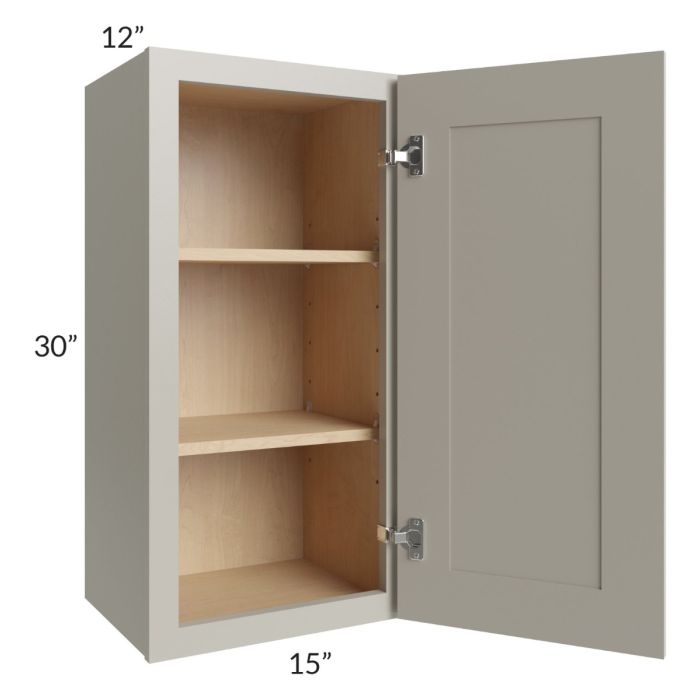 Stratton Light Grey Shaker 15x30 Wall Cabinet