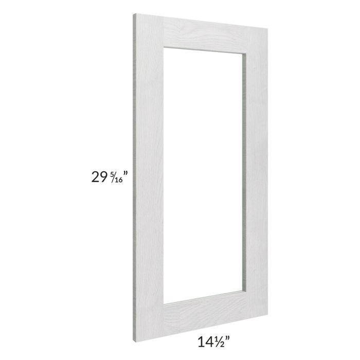 Heather Grey Shaker 15x30 Glass Door Only with Glass Included