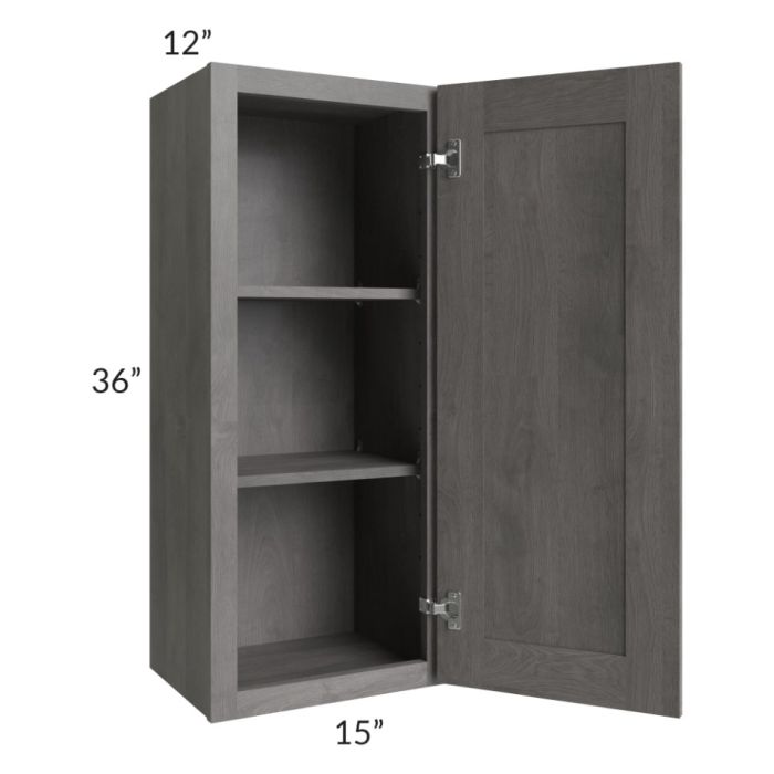 Providence Slate Grey 15x36 Wall Cabinet