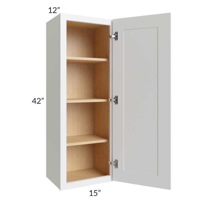 Stratton White Shaker 12x42 Wall Cabinet