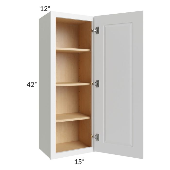Brighton White Shaker 15x42 Wall Cabinet