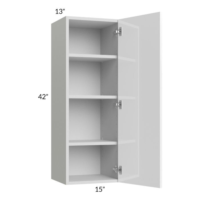 Milan White Gloss 15x42 Wall Cabinet