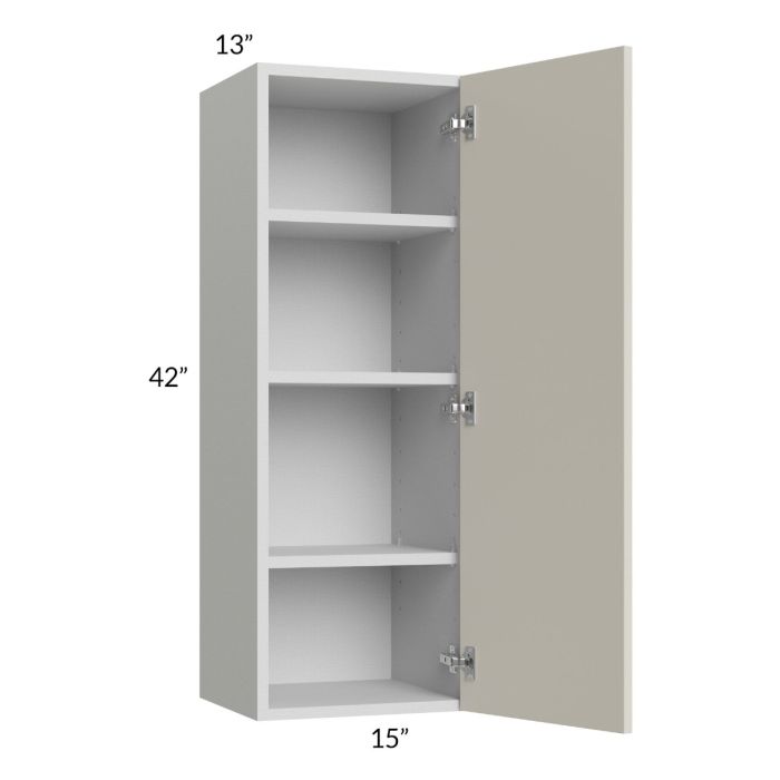 Milan Beige Matte 15x42 Wall Cabinet