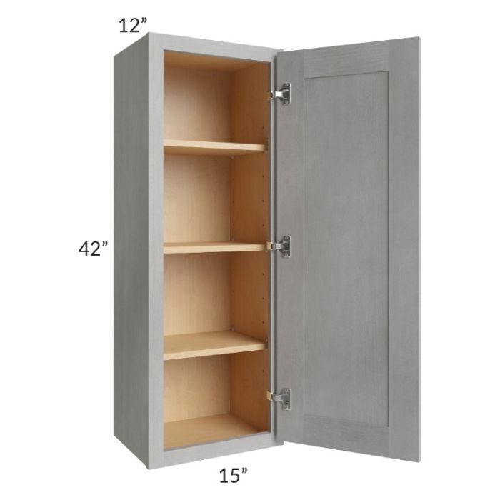 Gramercy Grey Mist 15x42 Wall Cabinet