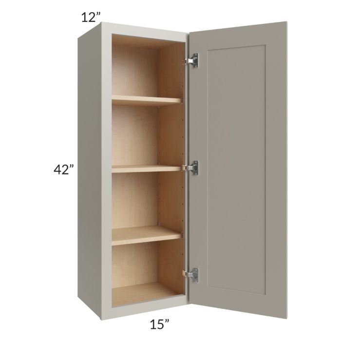 Stratton Light Grey Shaker 12x42 Wall Cabinet