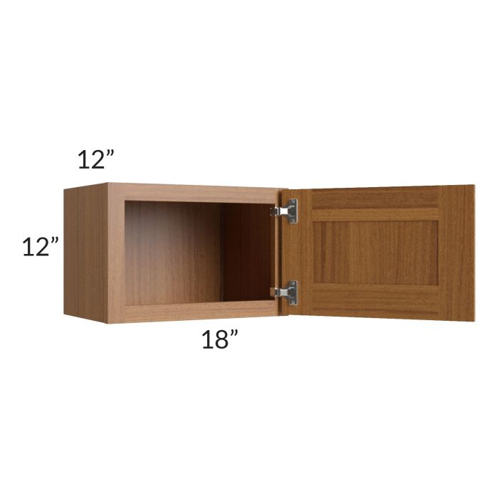 Artisan Walnut Shaker 18x12 Wall Cabinet