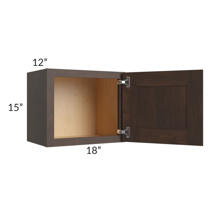 Tuscan Kona Brown 18x15 Wall Cabinet