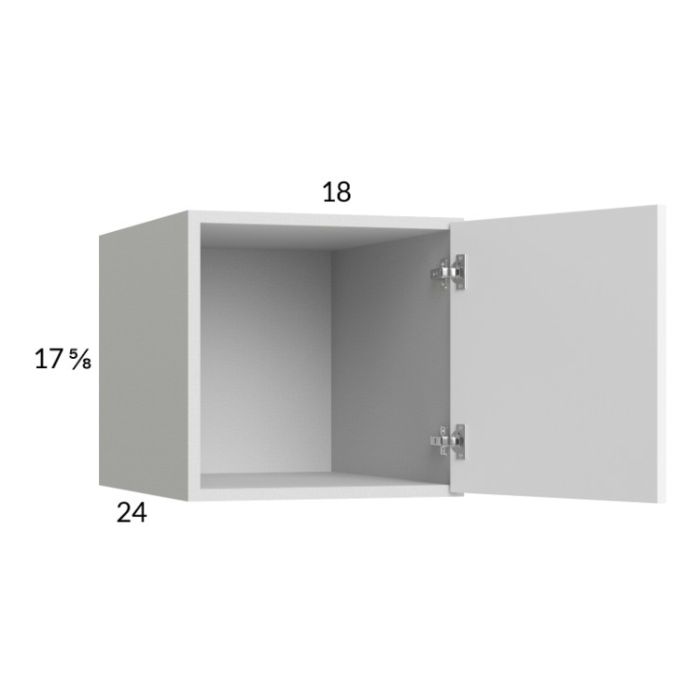 Euro Gloss White 18x17-5/8x24 Wall Cabinet