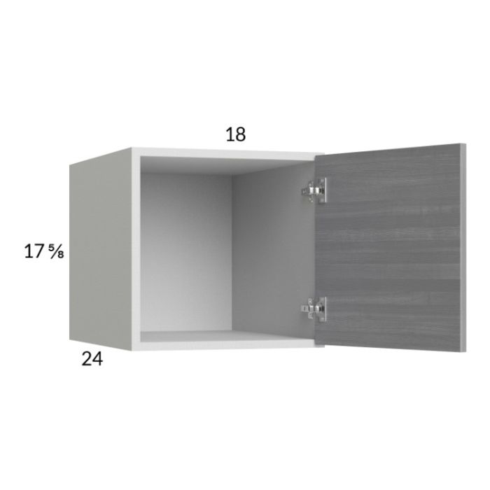 Euro Grey 18x17-5/8x24 Wall Cabinet