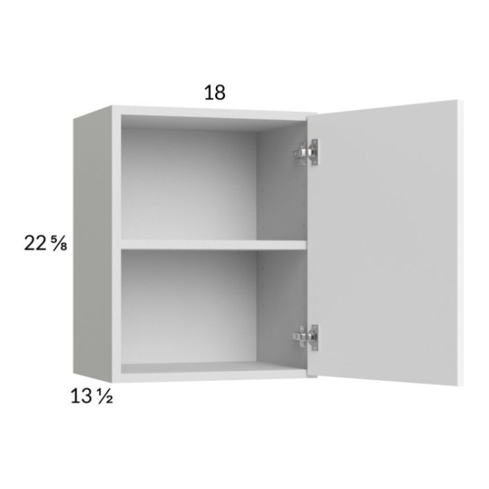 Euro Gloss White 18x22-5/8 Wall Cabinet