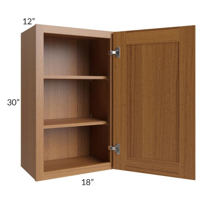 Artisan Walnut Shaker 18x30 Wall Cabinet