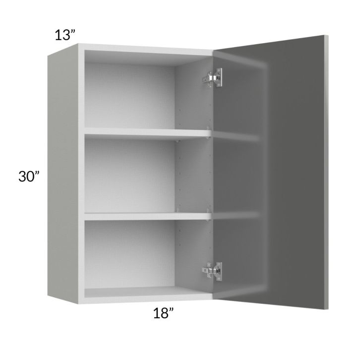 Milan Grey Gloss 18x30 Wall Cabinet