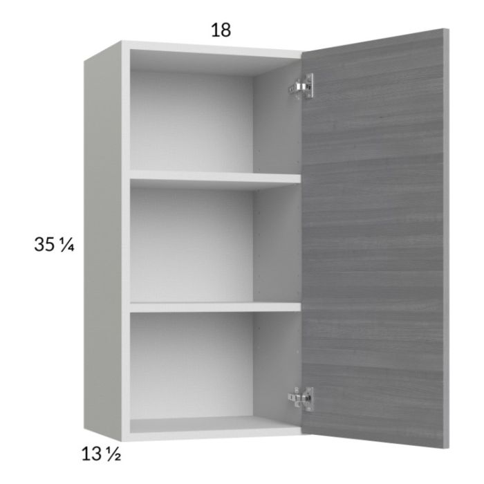 Euro Grey 18x35-1/4 Wall Cabinet