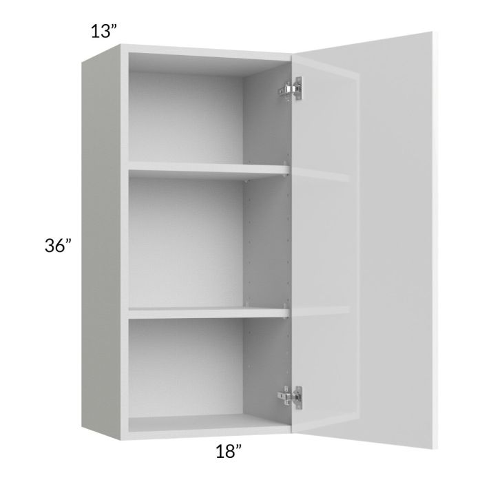 Milan White Gloss 18x36 Wall Cabinet