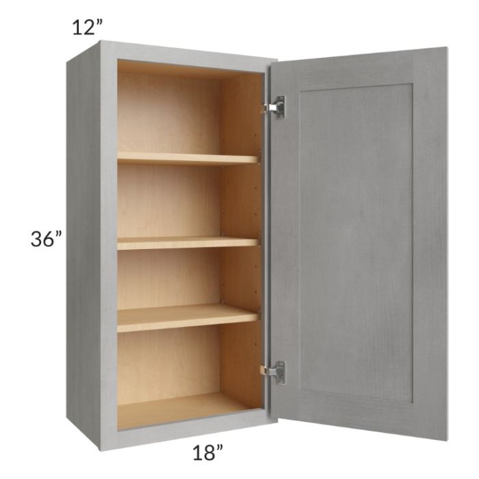 Gramercy Grey Mist 18x36 Wall Cabinet