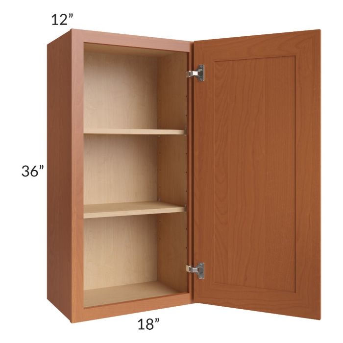 Lexington Cinnamon Glaze 18x36 Wall Cabinet