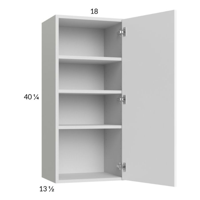 Euro Gloss White 18x40-1/4 Wall Cabinet
