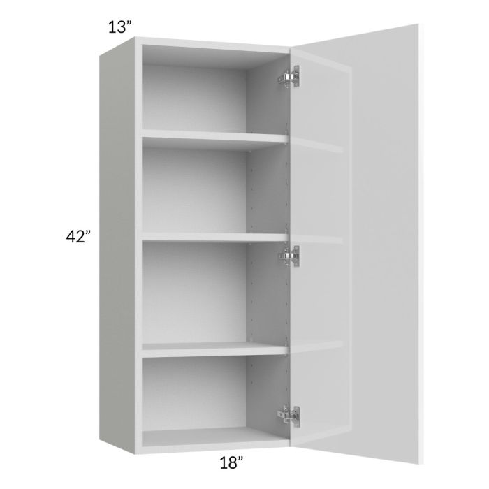 Milan White Gloss 18x42 Wall Cabinet