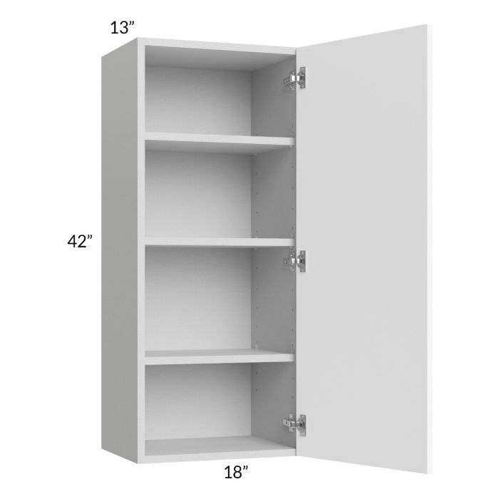 Milan White Matte 18x42 Wall Cabinet