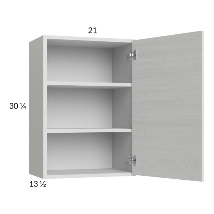 Euro White Grain 21x30-1/4 Wall Cabinet