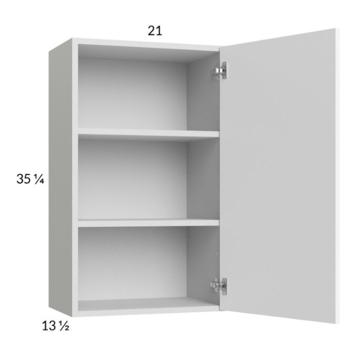 Euro Gloss White 21x35-1/4 Wall Cabinet