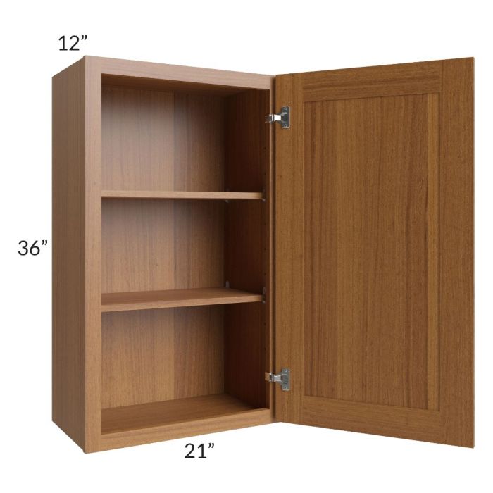 Artisan Walnut Shaker 21x36 Wall Cabinet